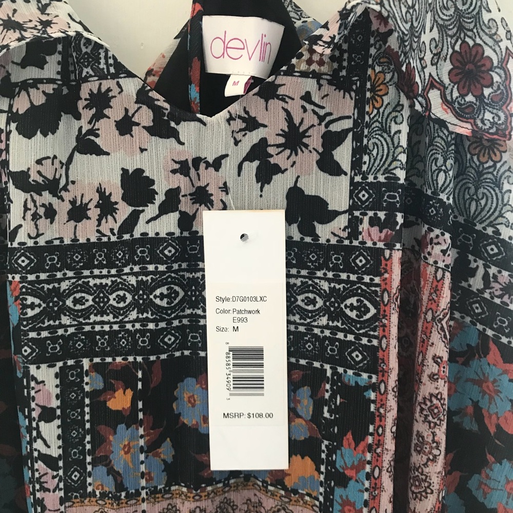 Devlin patchwork dress NWT - Picture 5 of 6